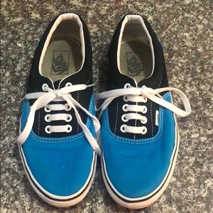 Back and blue Vans Men’s Size 8 Women’s Size 9.5